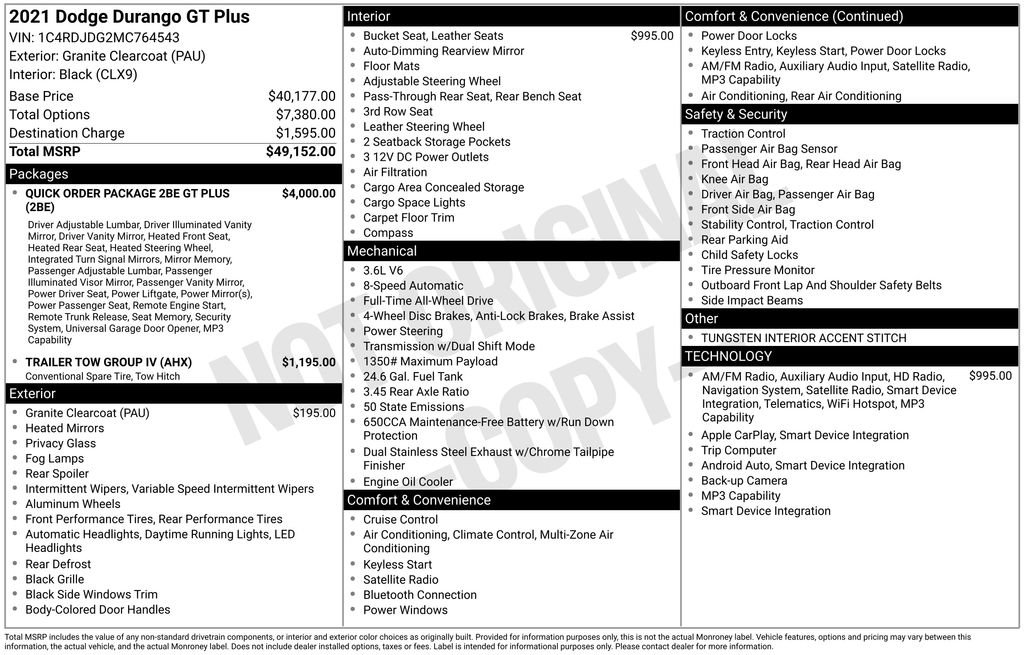 Used 2021 Dodge Durango GT AWD/4WD image 33