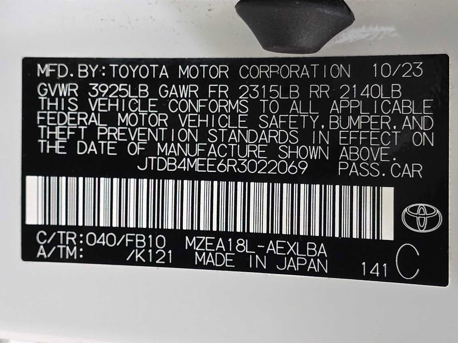 Certified 2024 Toyota Corolla LE FWD image 31