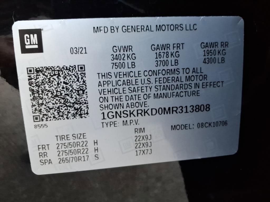 Certified 2021 Chevrolet Tahoe RST w/ Luxury Package image 29