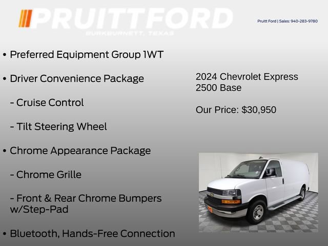 Used 2024 Chevrolet Express 2500 w/ Driver Convenience Package RWD image 7