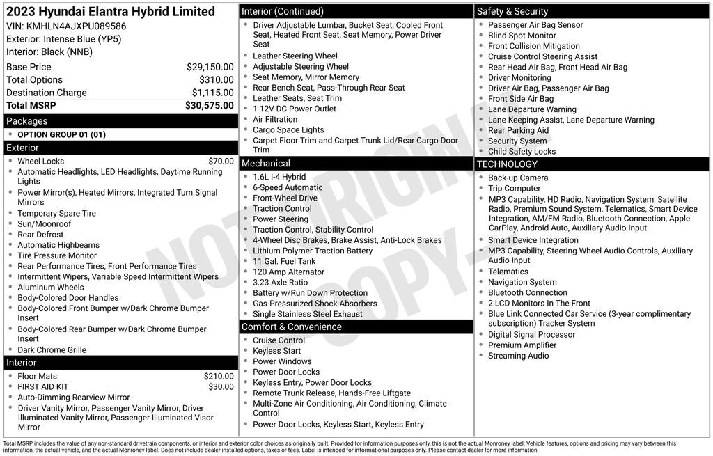 Certified 2023 Hyundai Elantra Limited FWD image 7