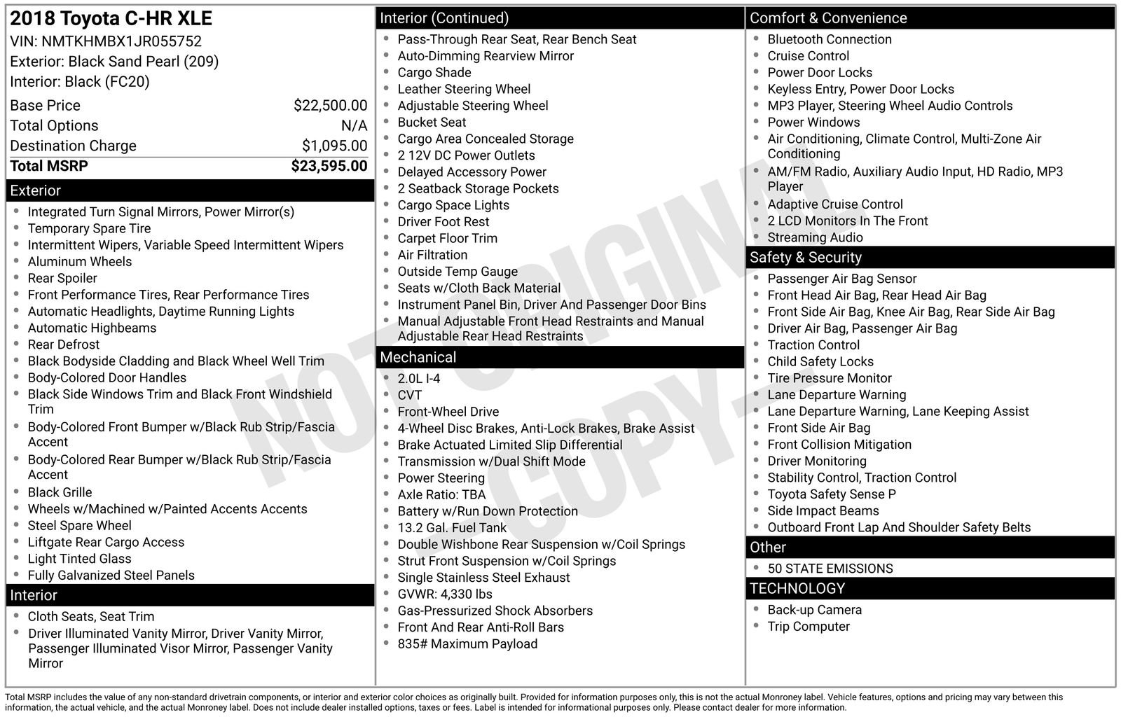 Used 2018 Toyota C-HR XLE image 29