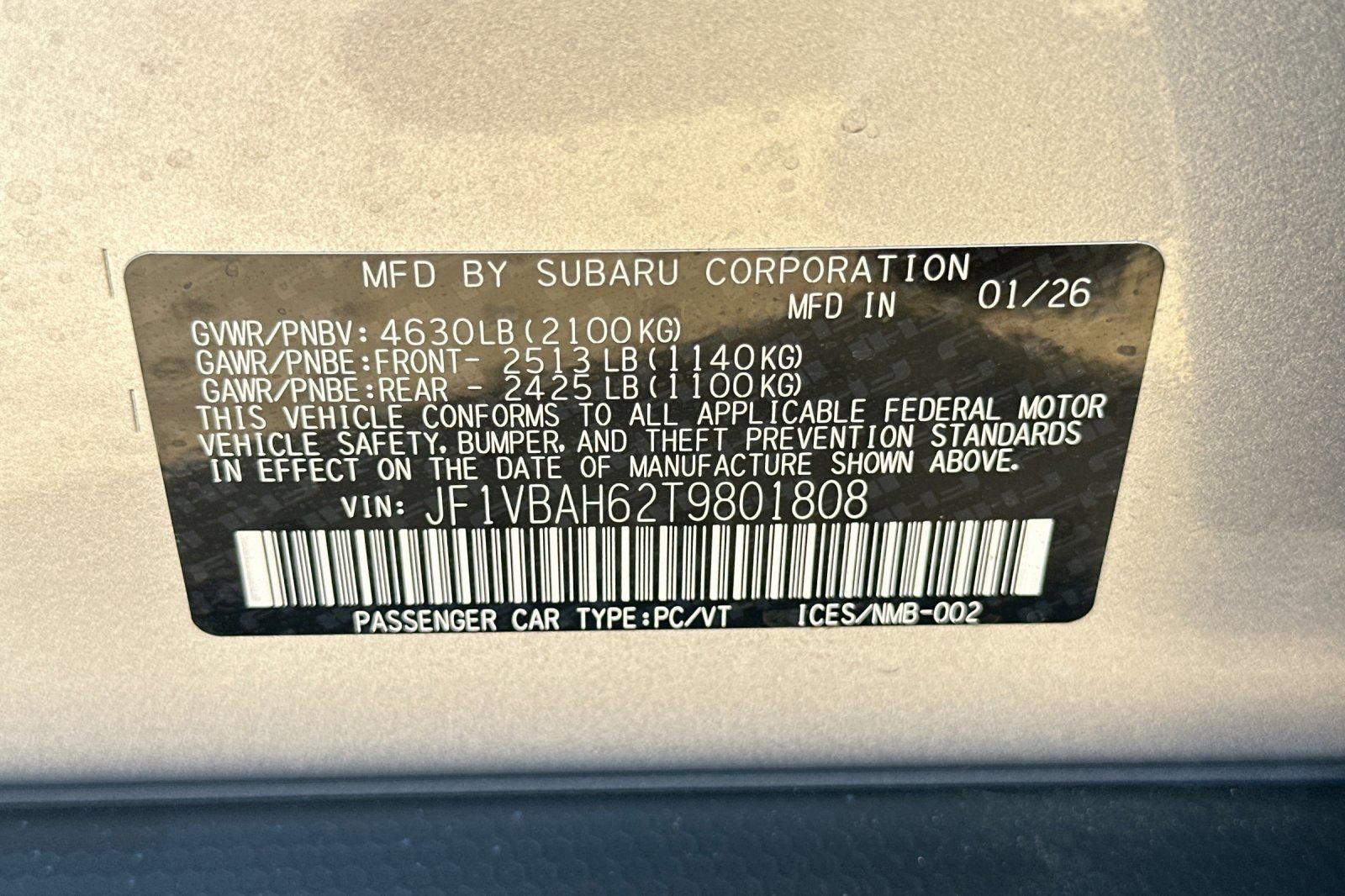 New 2026 Subaru WRX Premium AWD/4WD image 26