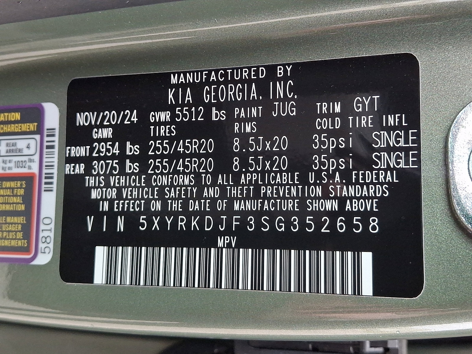 Used 2025 Kia Sorento SX image 29