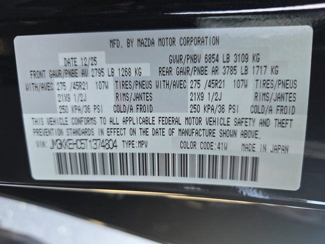 New 2026 MAZDA CX-90 3.3 Turbo S w/ Premium Plus AWD/4WD image 37