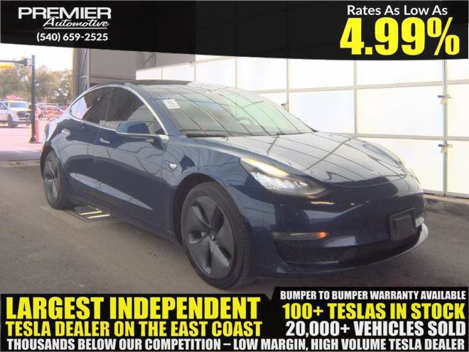 Used 2019 Tesla Model 3 Long Range AWD/4WD image 1