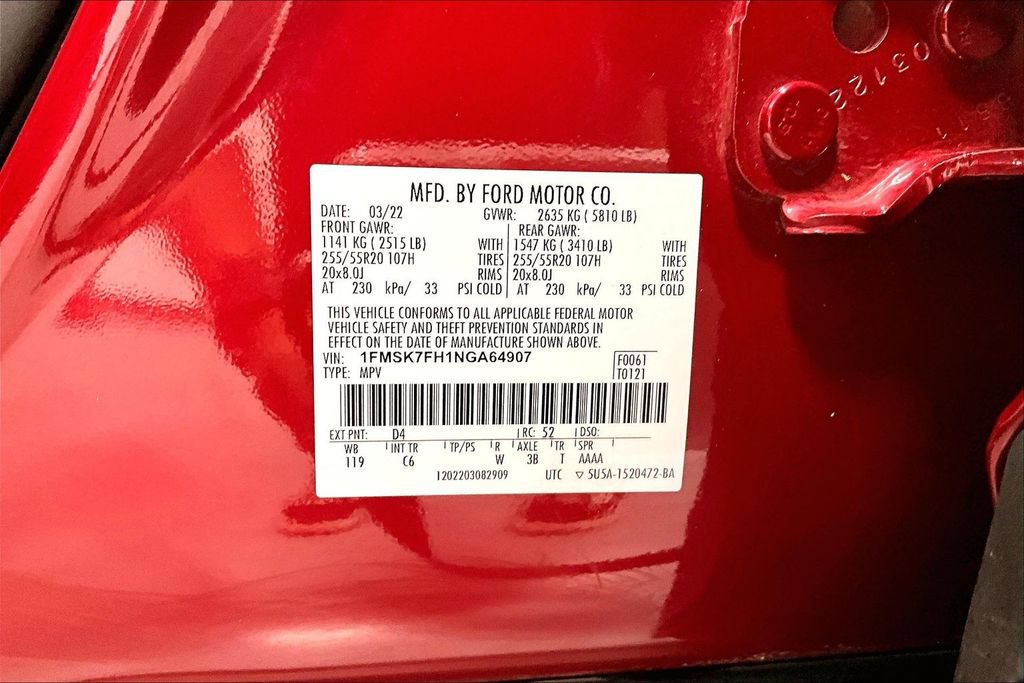 Used 2022 Ford Explorer Limited w/ Equipment Group 301A RWD image 40