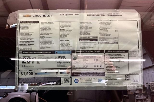 New 2026 Chevrolet Equinox RS w/ Convenience Package III image 14
