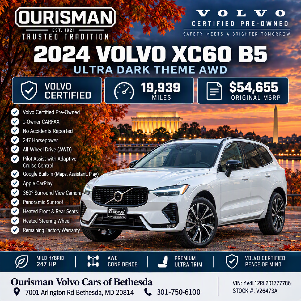 Used 2026 Volvo XC60 B5 Ultra w/ Protection Package Premier AWD/4WD image 2