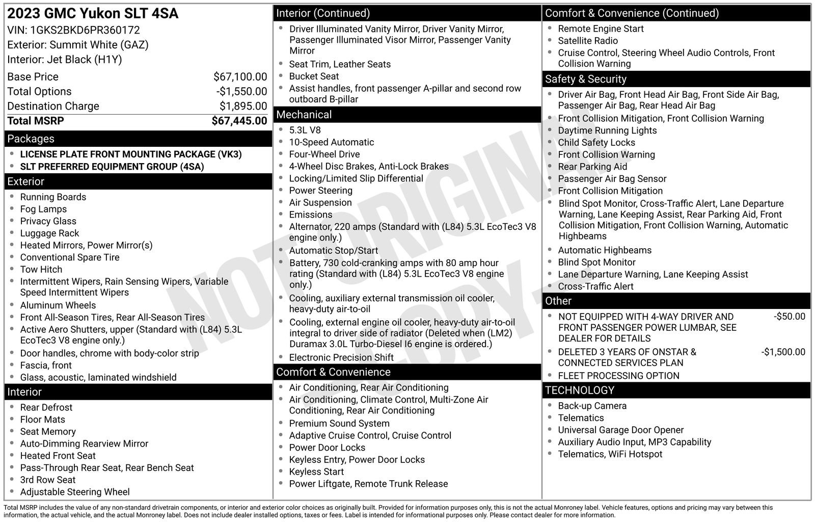 Used 2023 GMC Yukon SLT image 37