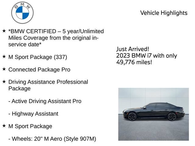 Used 2023 BMW i7 xDrive60 AWD/4WD image 9