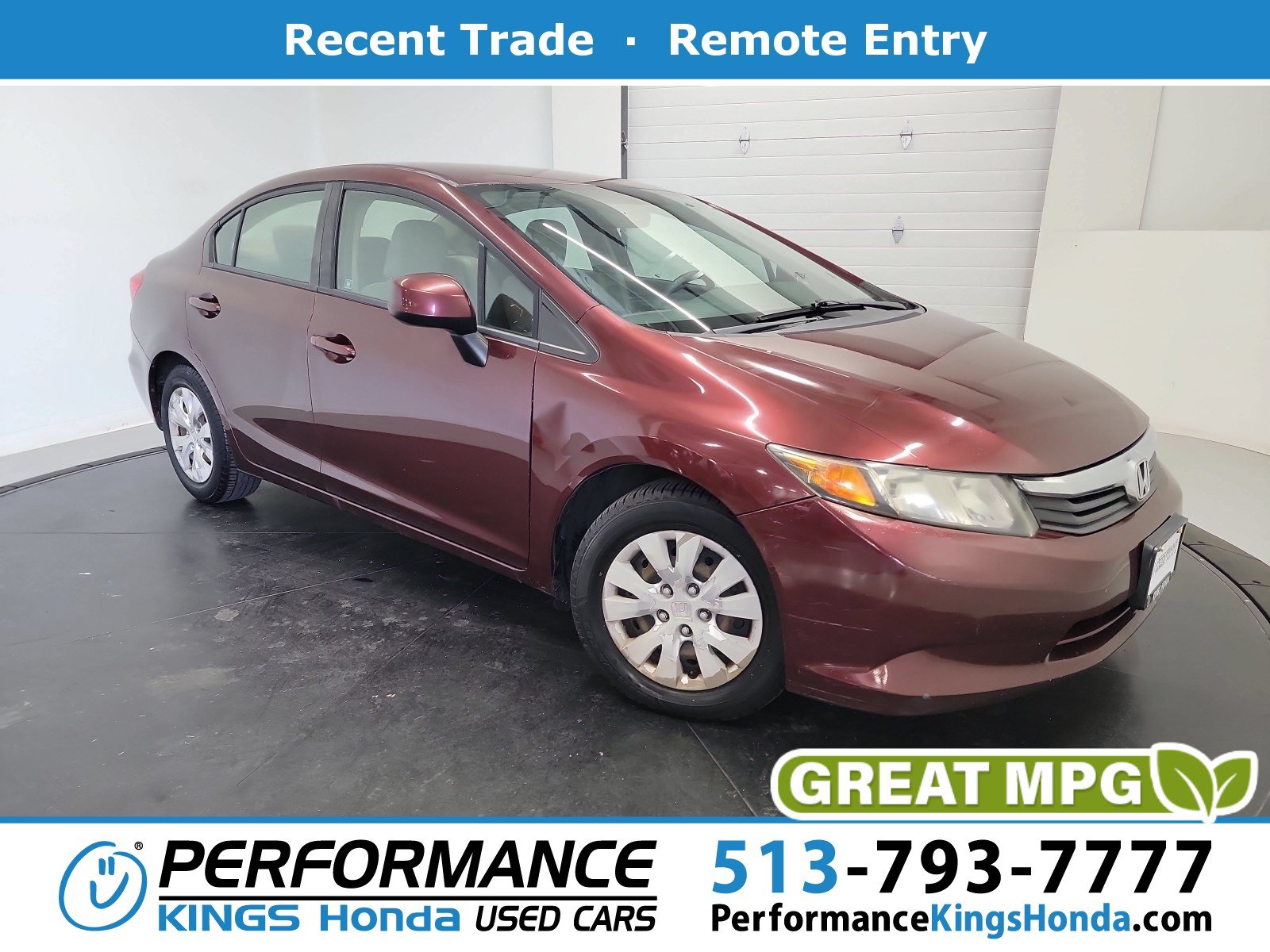 Used 2012 Honda Civic LX image 1