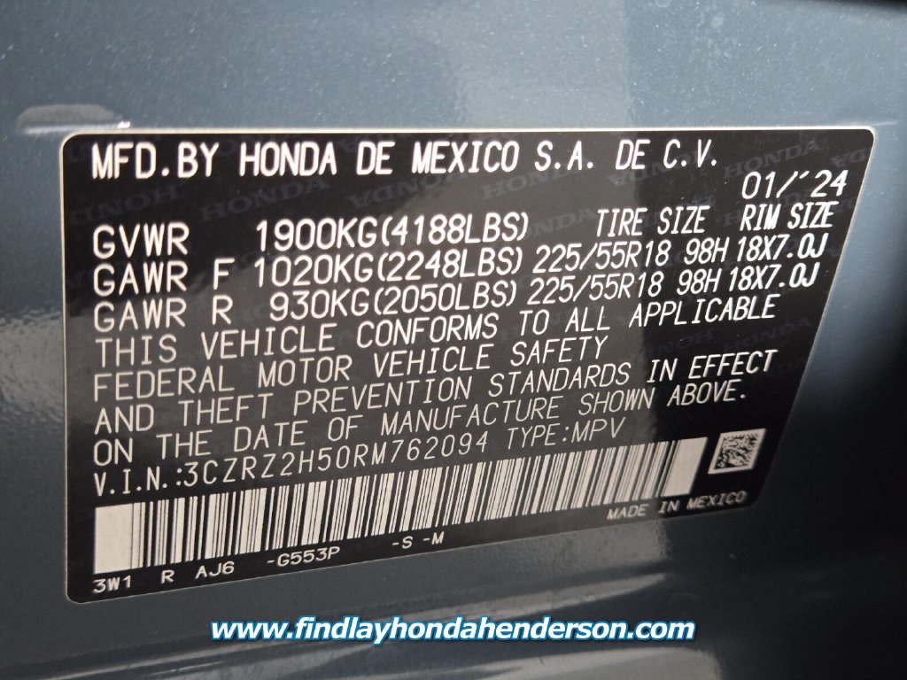 Certified 2024 Honda HR-V Sport image 13