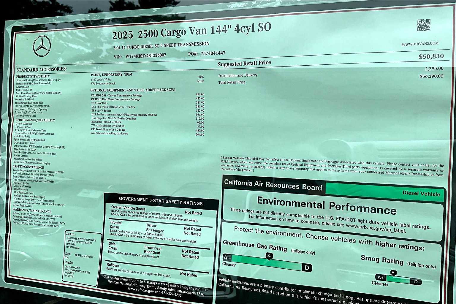 New 2025 Mercedes-Benz Sprinter 2500 image 17