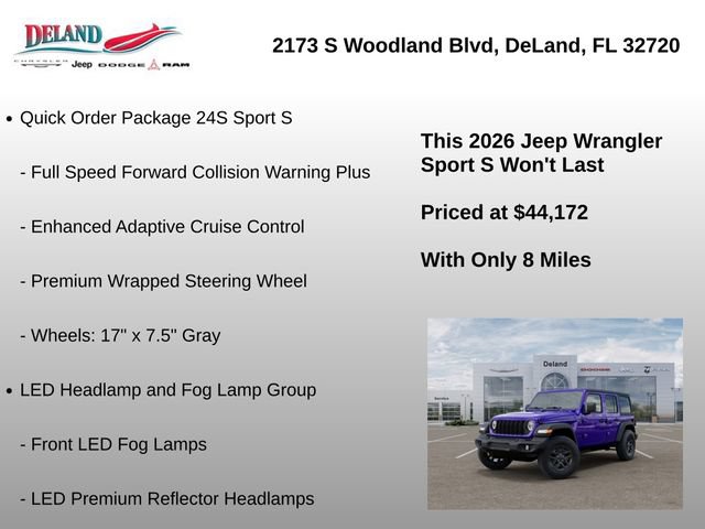 New 2026 Jeep Wrangler Unlimited Sport AWD/4WD image 16