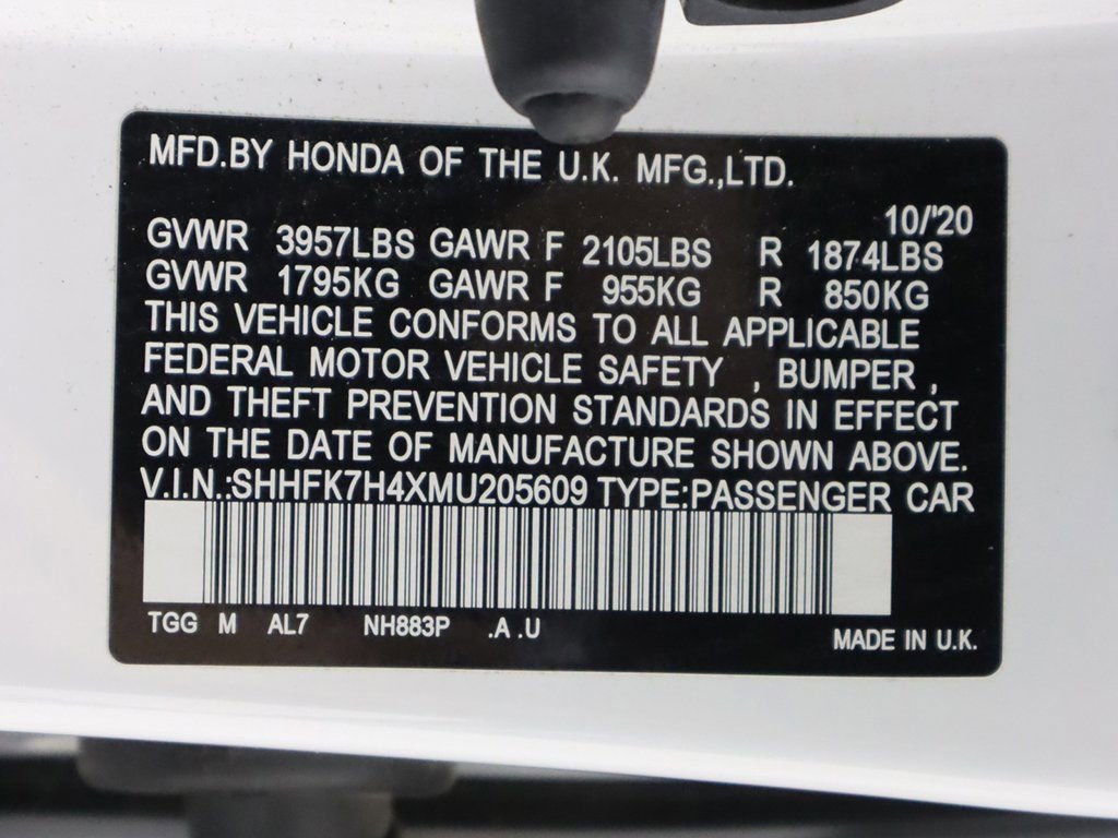 Used 2021 Honda Civic Sport image 41