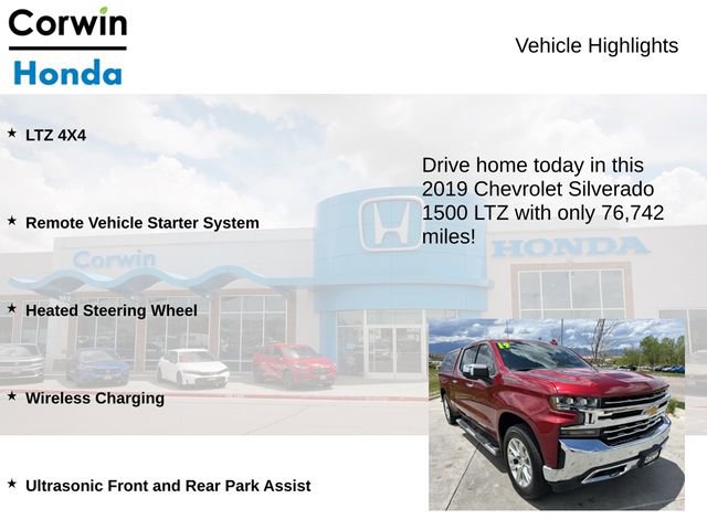 Used 2019 Chevrolet Silverado 1500 LTZ w/ LTZ Premium Package AWD/4WD image 7