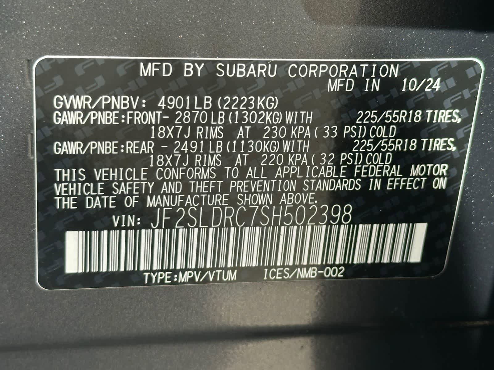 Certified 2025 Subaru Forester Limited AWD/4WD image 32
