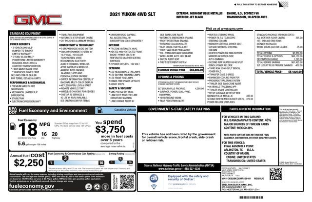 Used 2021 GMC Yukon SLT w/ SLT Luxury Plus Package image 3