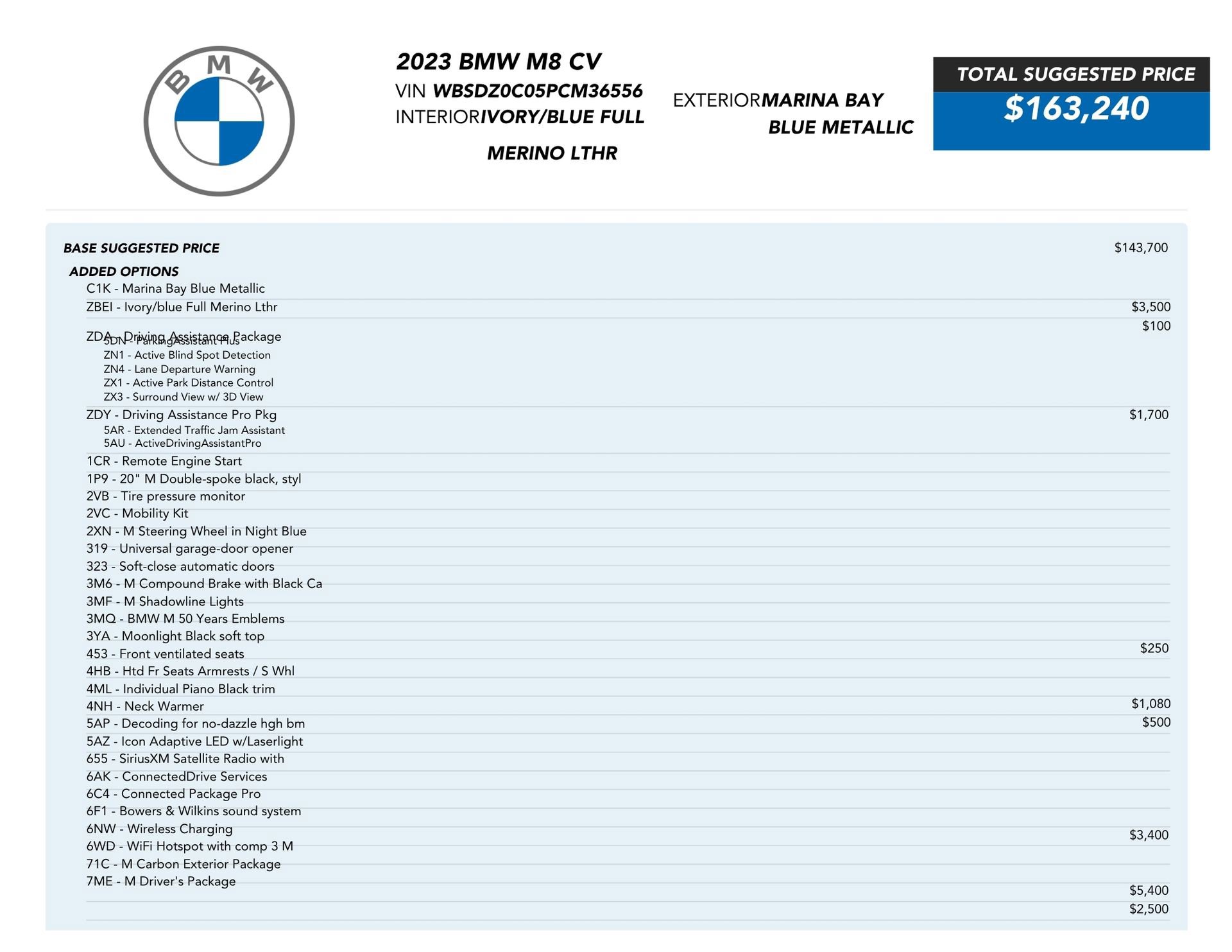 Used 2023 BMW M8 Competition w/ M Carbon Exterior Package image 90