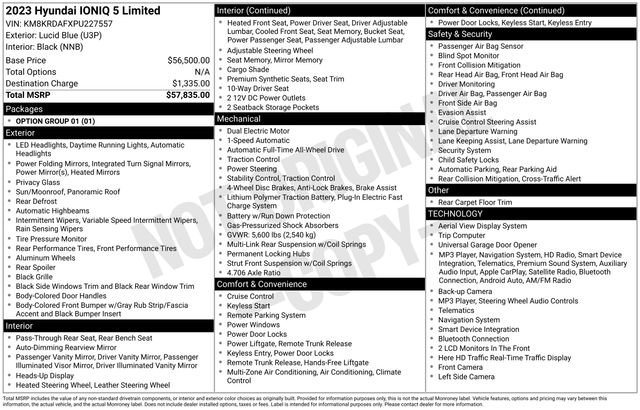 Certified 2023 Hyundai Ioniq 5 Limited AWD/4WD image 10