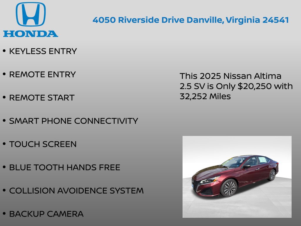 Used 2025 Nissan Altima 2.5 SV FWD image 7