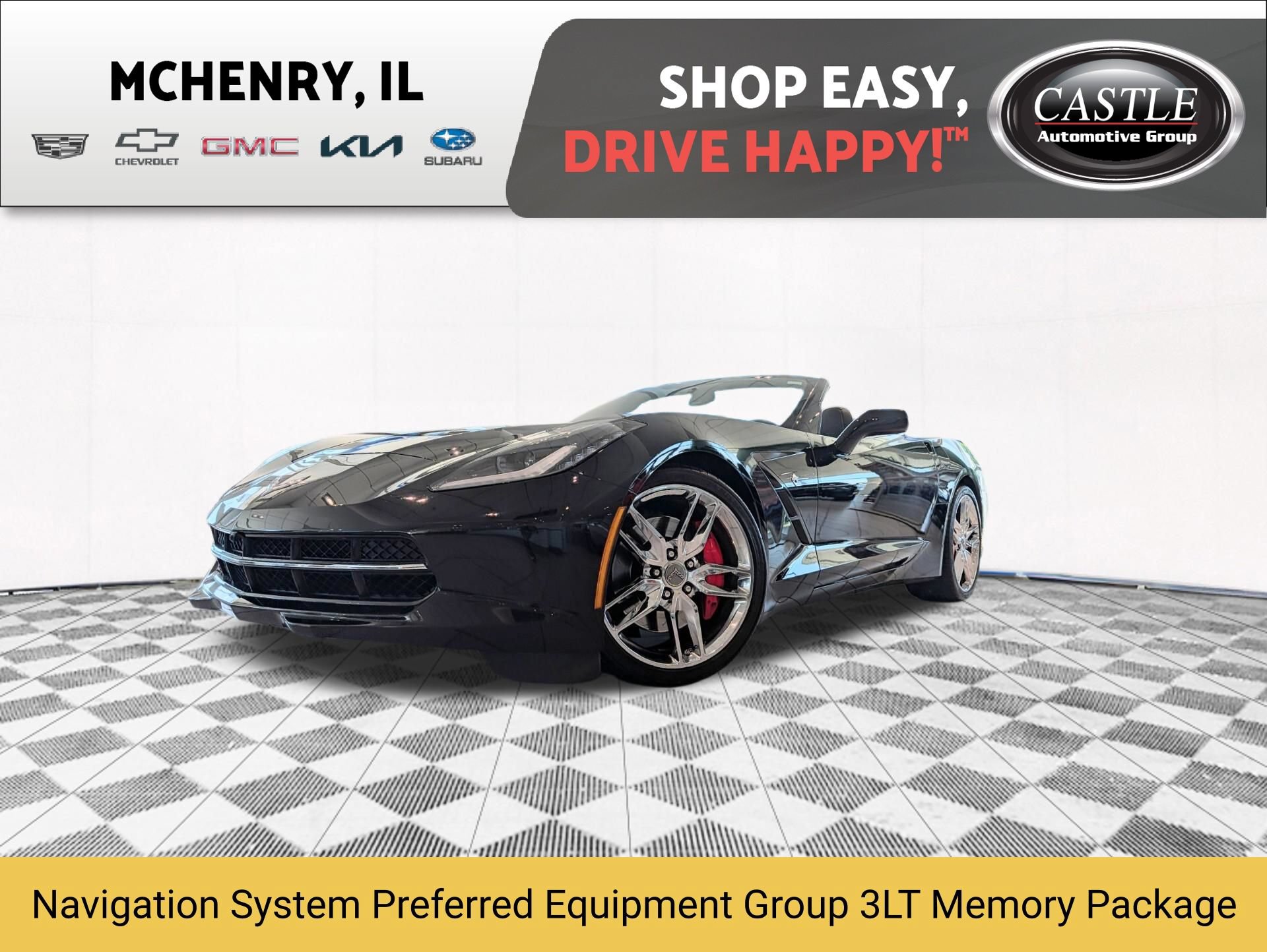 Used 2014 Chevrolet Corvette Stingray Convertible w/ 3LT Preferred Equipment Group RWD image 1