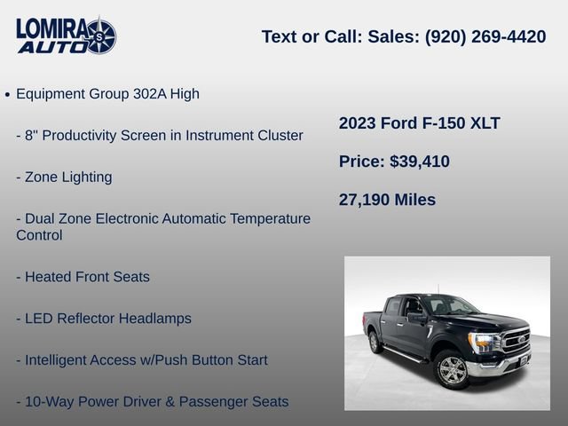 Used 2023 Ford F150 XLT w/ Equipment Group 302A High AWD/4WD image 14