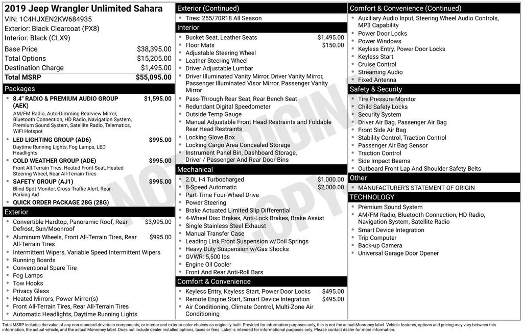 Used 2019 Jeep Wrangler Unlimited Sahara image 6