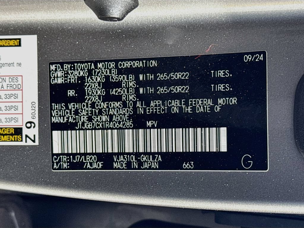 Certified 2024 Lexus LX 600 4WD w/ Luxury Package image 34