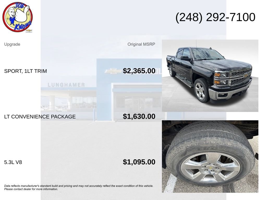 Used 2015 Chevrolet Silverado 1500 LT w/ LT Convenience Package AWD/4WD image 5