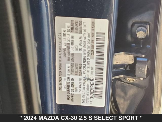 Used 2024 MAZDA CX-30 AWD 2.5 S w/ Select Sport Pkg image 36