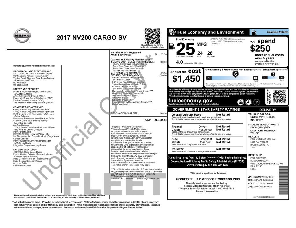 Used 2017 Nissan NV200 SV w/ Technology Package FWD image 7