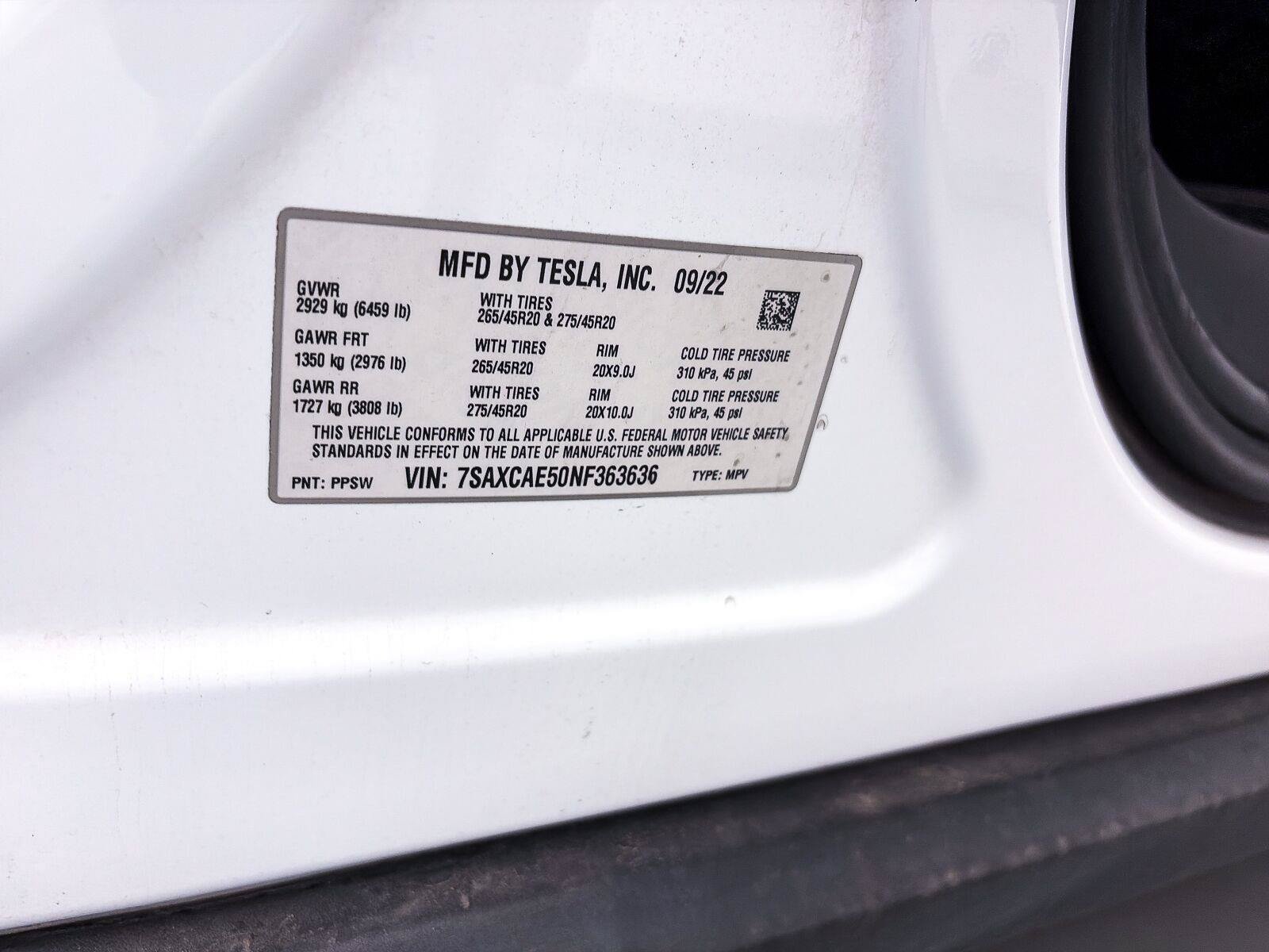 Used 2022 Tesla Model X AWD/4WD image 39