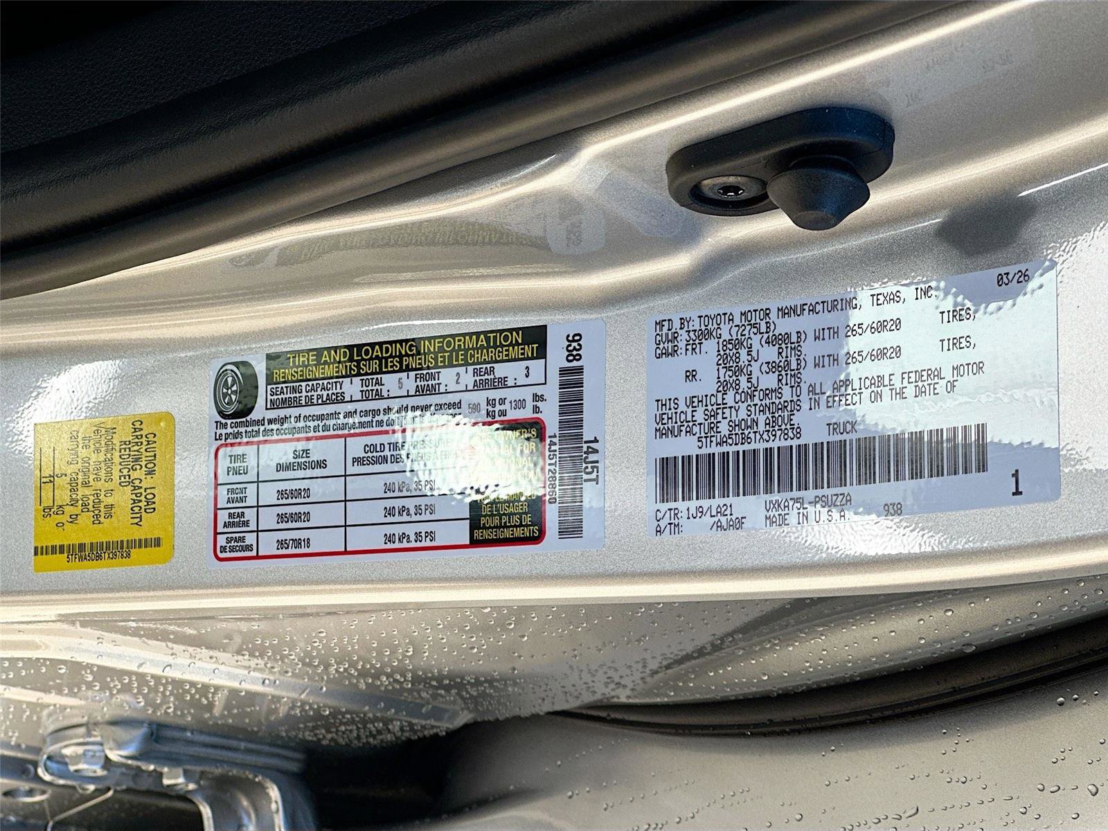 New 2026 Toyota Tundra Platinum AWD/4WD image 23