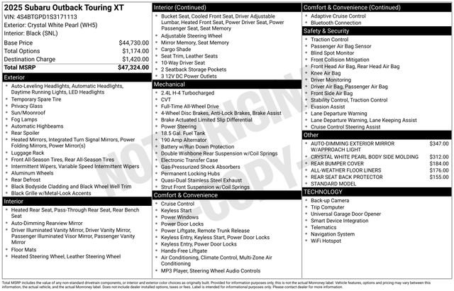 Used 2025 Subaru Outback Touring XT image 37
