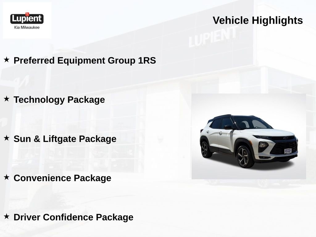 Used 2023 Chevrolet TrailBlazer RS w/ Sun and Liftgate Package AWD/4WD image 5