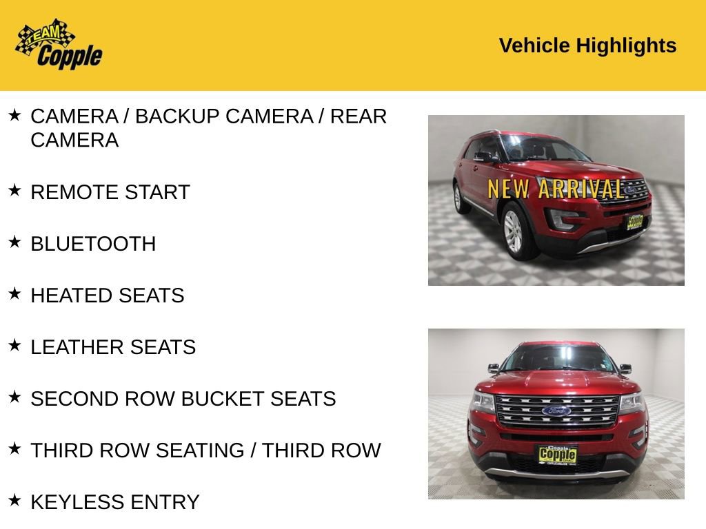 Used 2017 Ford Explorer XLT w/ Equipment Group 202A image 3