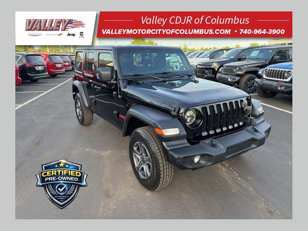 Certified 2022 Jeep Wrangler Unlimited Sport