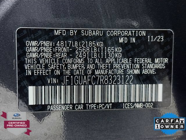 Certified 2024 Subaru Impreza 2.0i Sport AWD/4WD image 31
