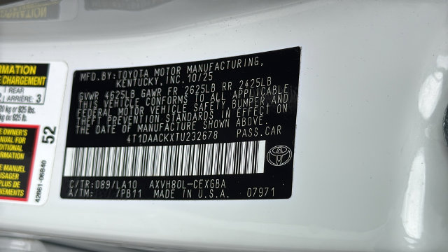 Used 2026 Toyota Camry XLE FWD image 26