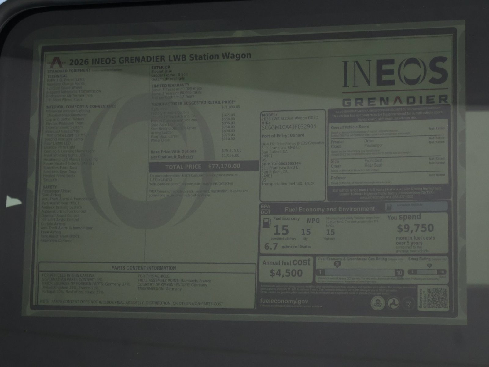 New 2026 INEOS Grenadier Station Wagon AWD/4WD image 22