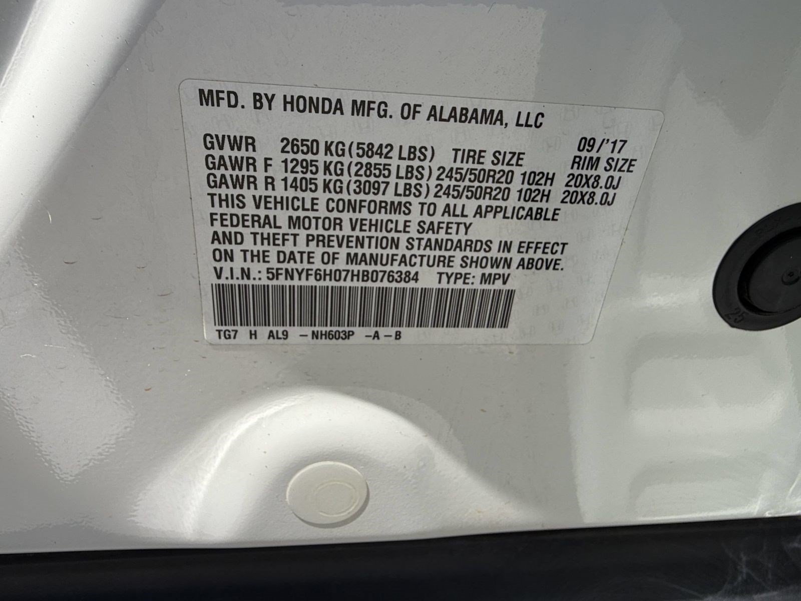 Used 2017 Honda Pilot Elite image 26