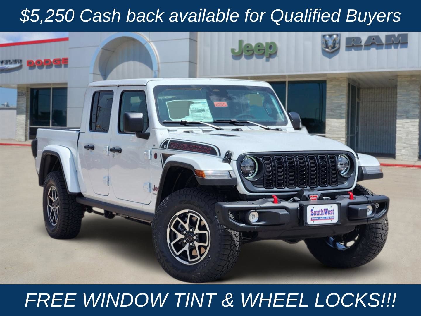 New 2026 Jeep Gladiator Rubicon AWD/4WD 360° Tour