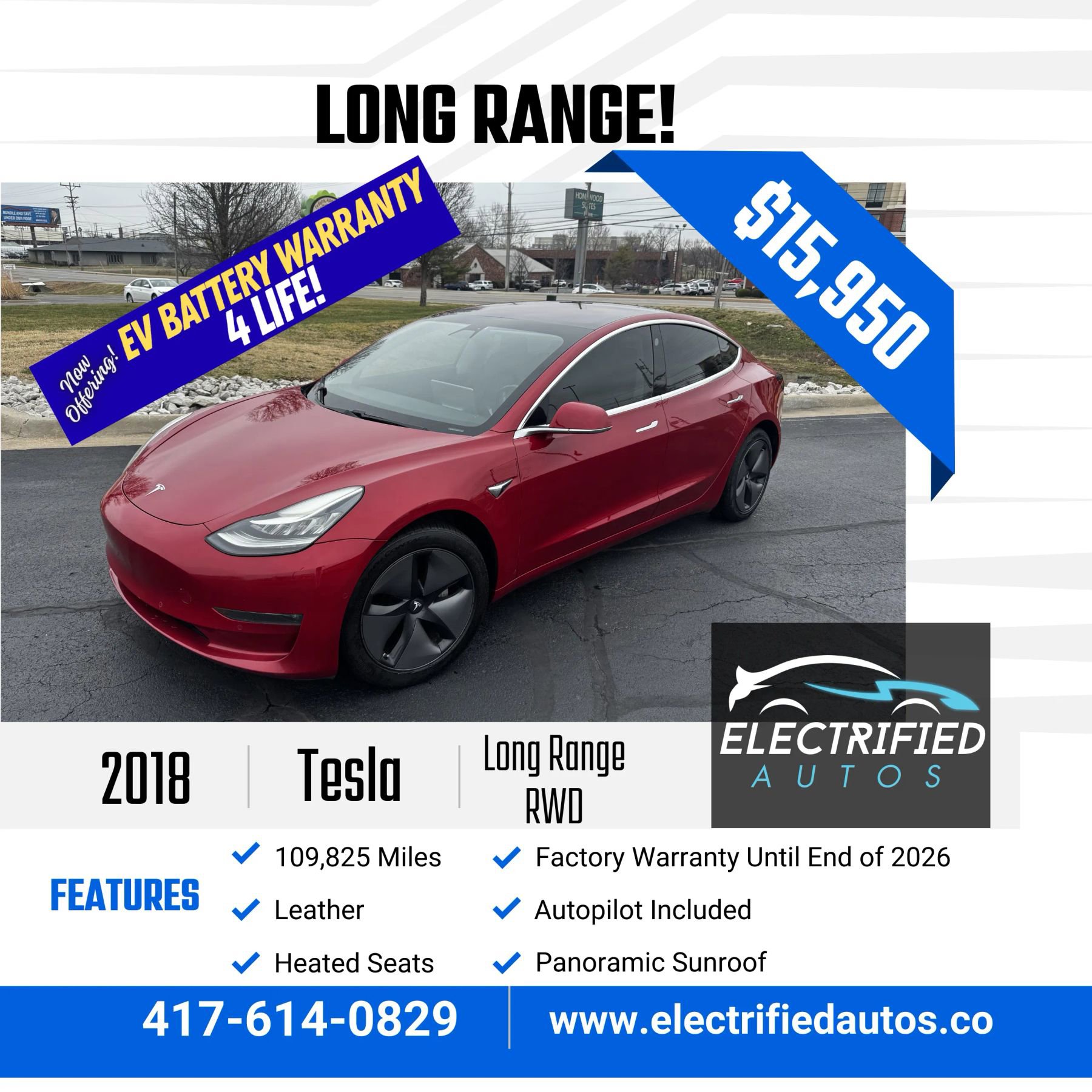 Used 2018 Tesla Model 3 Long Range image 1