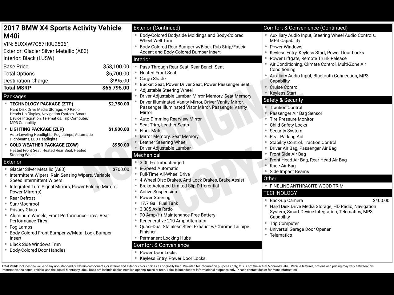 Used 2017 BMW X4 M40i image 3