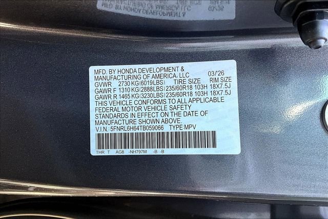 New 2026 Honda Odyssey EX-L image 27