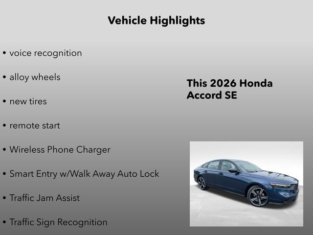 New 2026 Honda Accord SE image 15