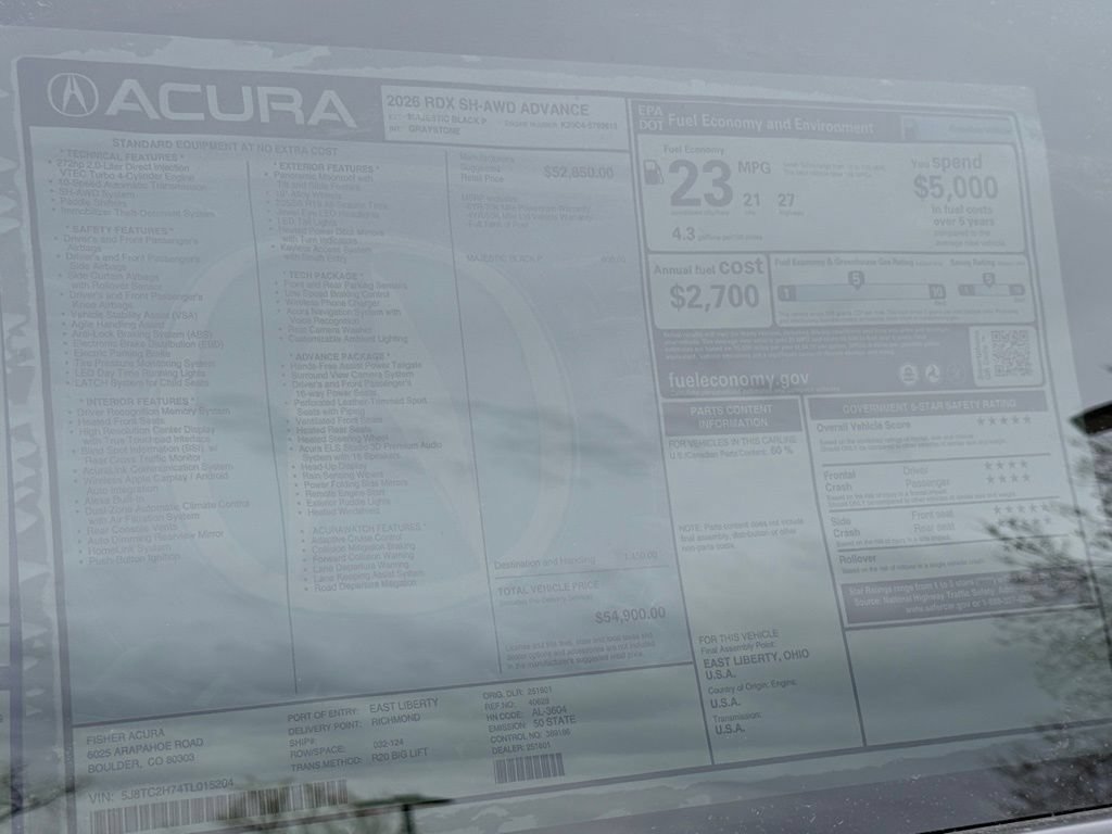 New 2026 Acura RDX SH-AWD w/ Advance Package image 28