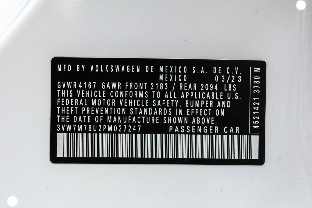 Certified 2023 Volkswagen Jetta SE w/ Panoramic Sunroof Package FWD image 38